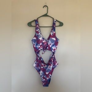 Zaful XL women’s one piece swimsuit knotted